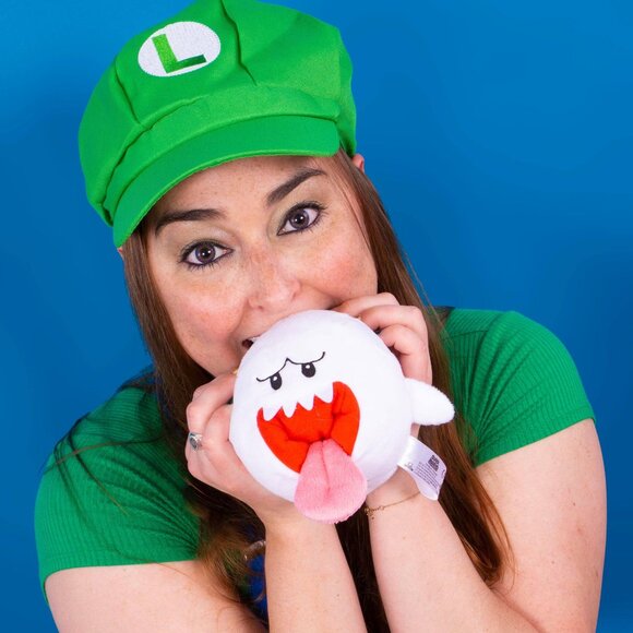 Super Mario Brothers Unisex Luigi Costume: Hat, Gloves, & Suspenders - Picture 3 of 9